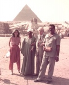 Borges y María Kodama en Egipto